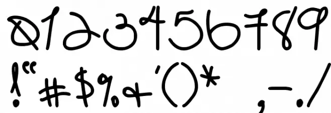 DJB POOKIEDOO Font OTHER CHARS