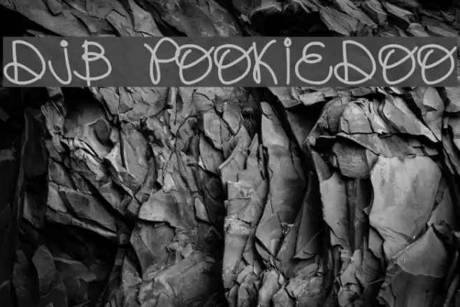 DJB POOKIEDOO Font examples
