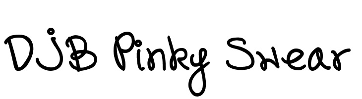 DJB Pinky Swear  font caratteri gratis