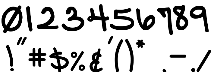 DJB Pinky Swear Font OTHER CHARS