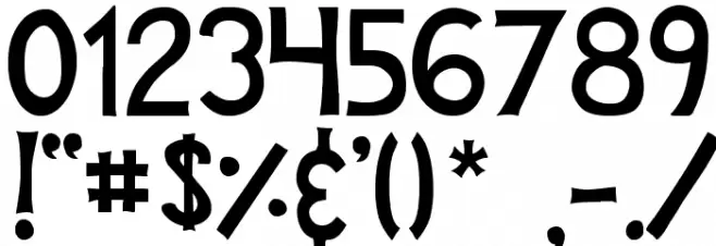 DJB Play Misty for Me Font OTHER CHARS