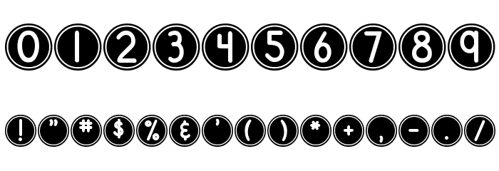 DJB Pokey Dots Font OTHER CHARS