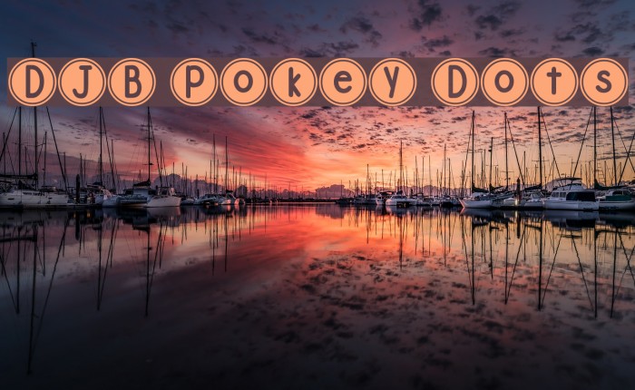 DJB Pokey Dots Font examples