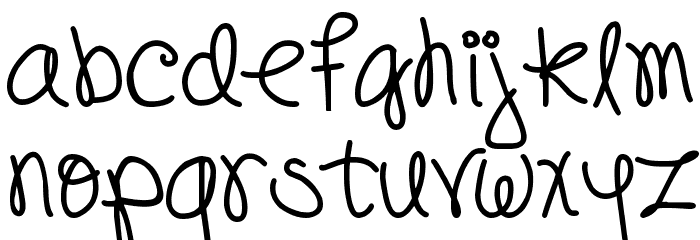DJB Pookie Doo Font LOWERCASE