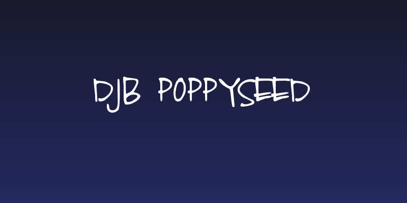 DJB Poppyseed Social Header