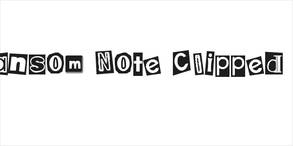 DJB Ransom Note Clipped Messy Logo