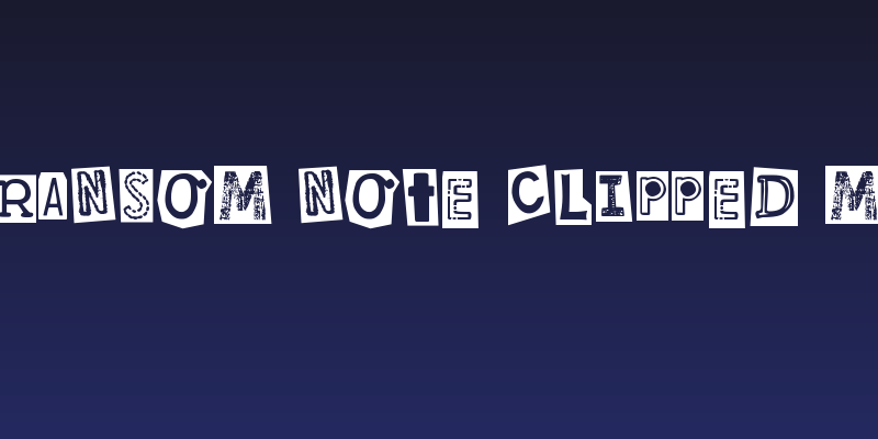 DJB Ransom Note Clipped Messy Social Header