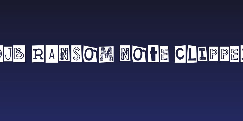 DJB Ransom Note Clipped Social Header