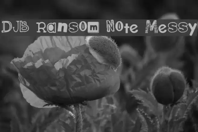DJB Ransom Note Messy Fuentes examples