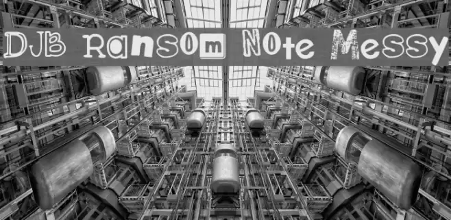 DJB Ransom Note Messy Fuentes examples