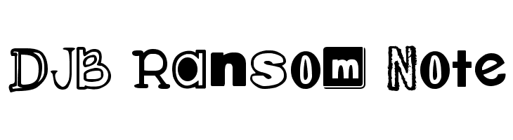DJB Ransom Note  Free Fonts Download