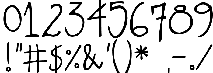 DJB Rubia Tuesday Font OTHER CHARS