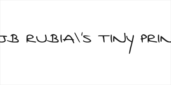 DJB Rubia's Tiny Print Logo