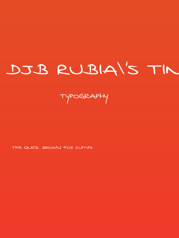 DJB Rubia's Tiny Print Poster