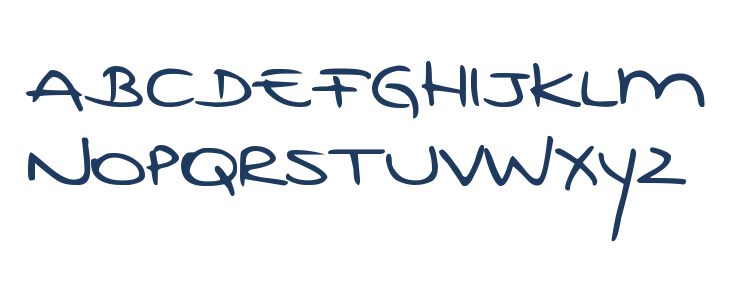 DJB Rubia's Tiny Print Lowercase