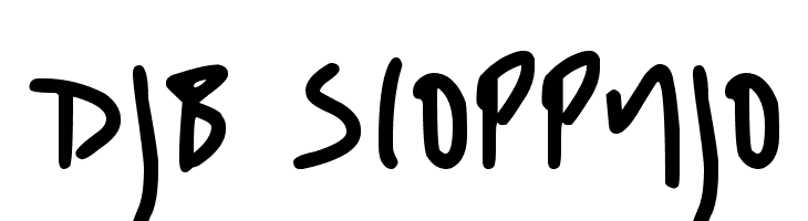 DJB SLOPPYJO  font caratteri gratis