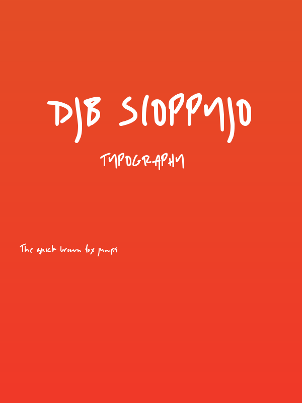 DJB SLOPPYJO Poster