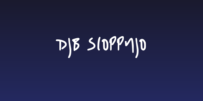 DJB SLOPPYJO Social Header