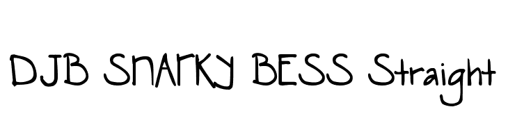 DJB SNARKY BESS Straight Font