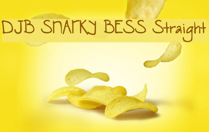 DJB SNARKY BESS Straight Font examples