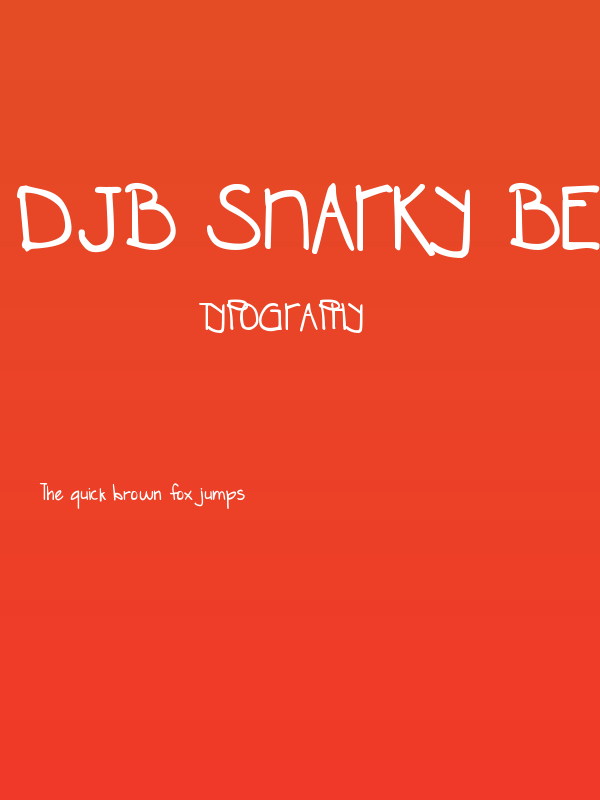 DJB SNARKY BESS Straight Poster