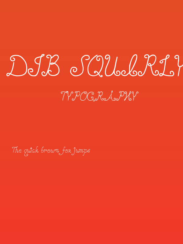 DJB SQUIRLY Q Poster