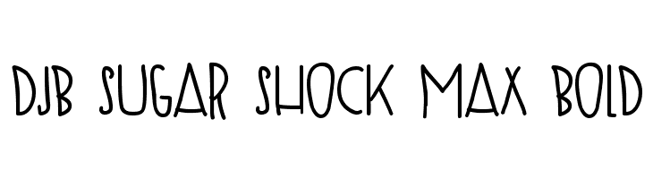DJB SUGAR SHOCK MAX Bold  免费字体下载