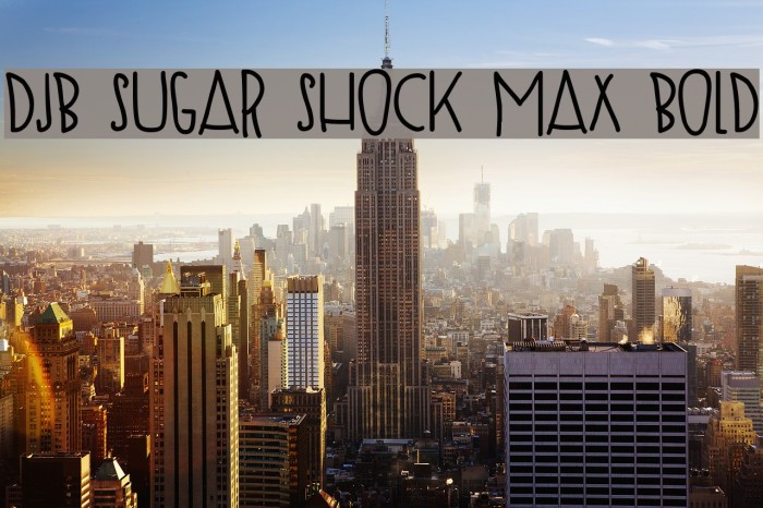 DJB SUGAR SHOCK MAX Bold Example 2