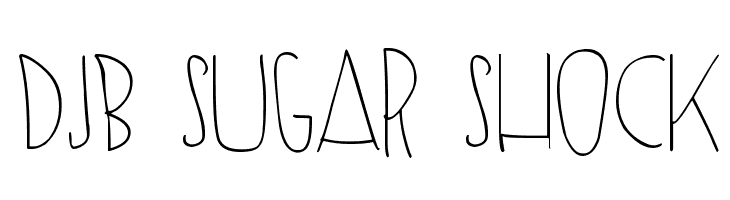 DJB SUGAR SHOCK Font
