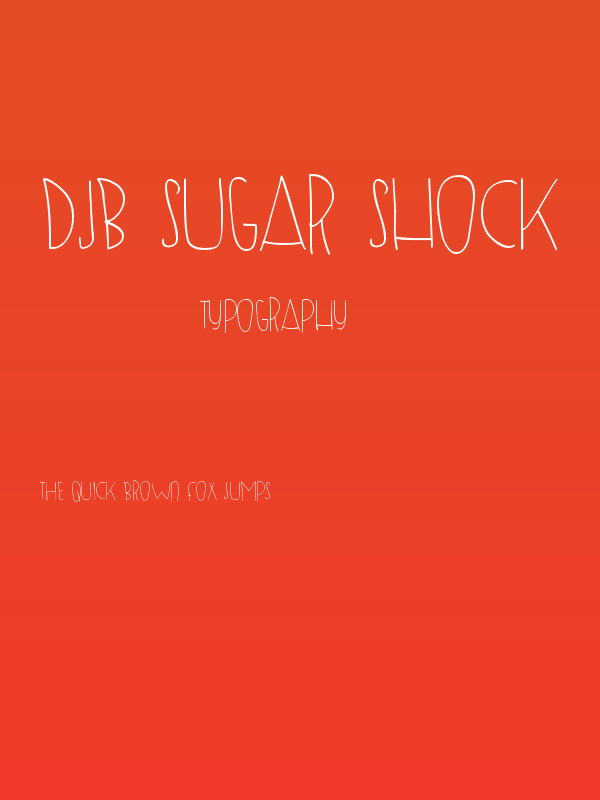 DJB SUGAR SHOCK Poster