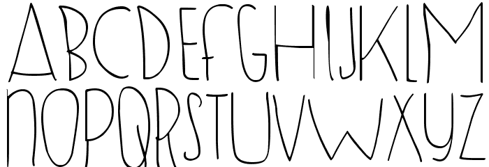 DJB SUGAR SHOCK Font LOWERCASE