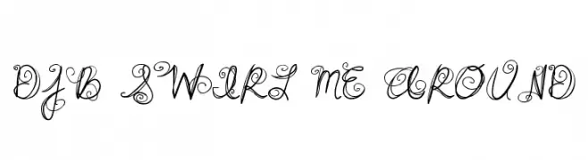 DJB SWIRL ME AROUND  Frei Schriftart Herunterladen