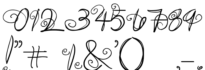 DJB SWIRL ME AROUND Font OTHER CHARS