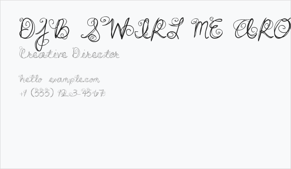 DJB SWIRL ME AROUND Business Card