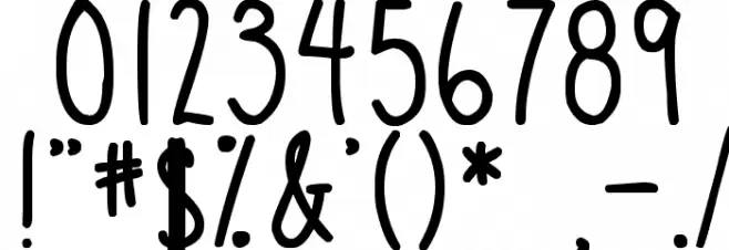 DJB Sand Shoes and a Fez Bold Bold Font OTHER CHARS