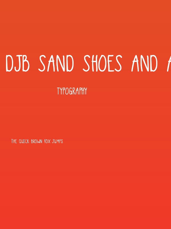 DJB Sand Shoes and a Fez Bold Bold Poster