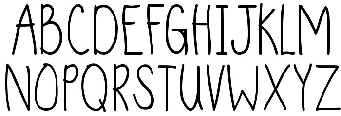 DJB Sand Shoes and a Fez Font LOWERCASE