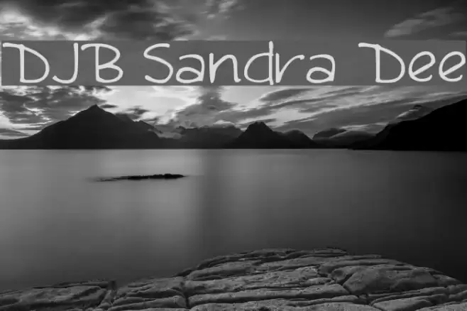 DJB Sandra Dee Font examples