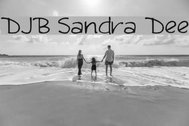 DJB Sandra Dee Font examples
