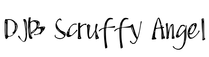 DJB Scruffy Angel  नि: शुल्क फ़ॉन्ट्स डाउनलोड