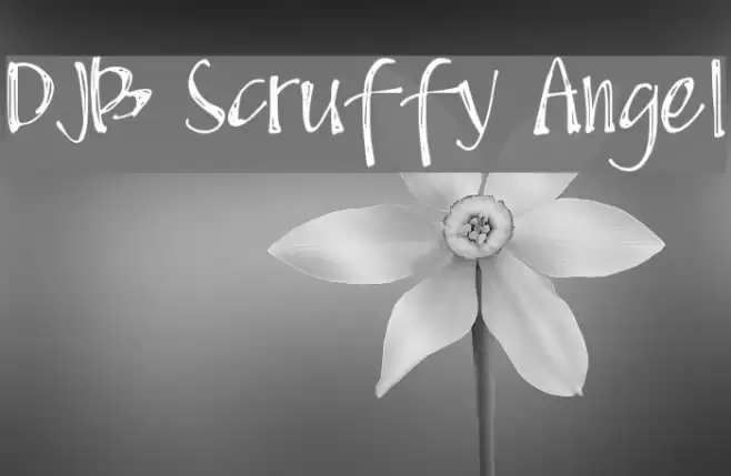 DJB Scruffy Angel Font examples