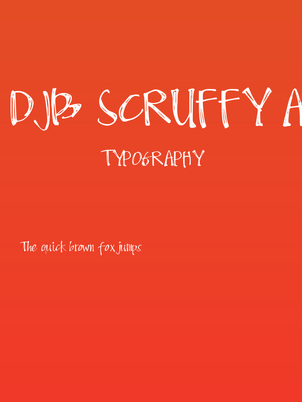 DJB Scruffy Angel Poster