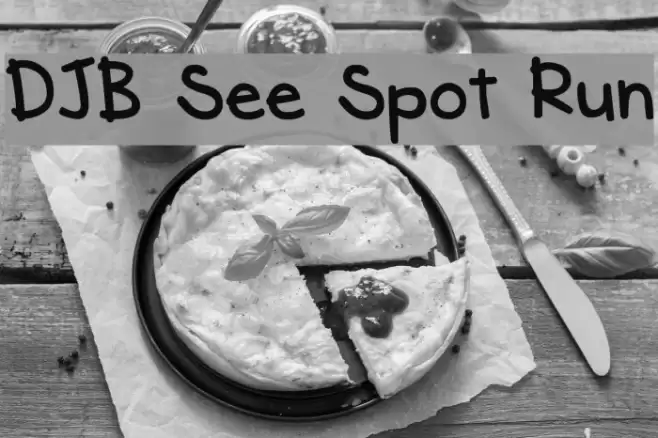 DJB See Spot Run Fonte examples