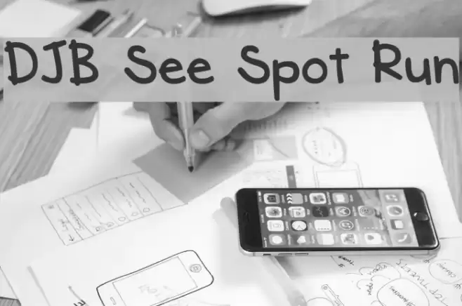 DJB See Spot Run Fonte examples