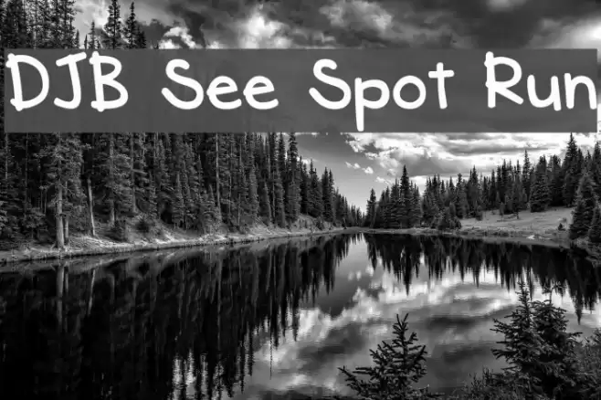 DJB See Spot Run Fonte examples