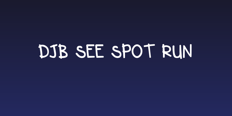 DJB See Spot Run Social Header