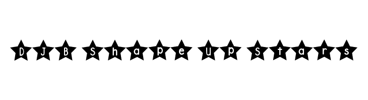 DJB Shape Up Stars Font