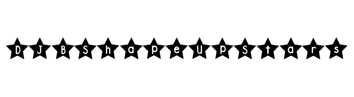 DJB Shape Up Stars  免费字体下载