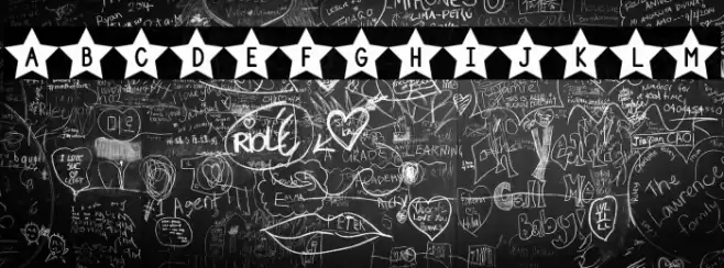 DJB Shape Up Stars Font examples