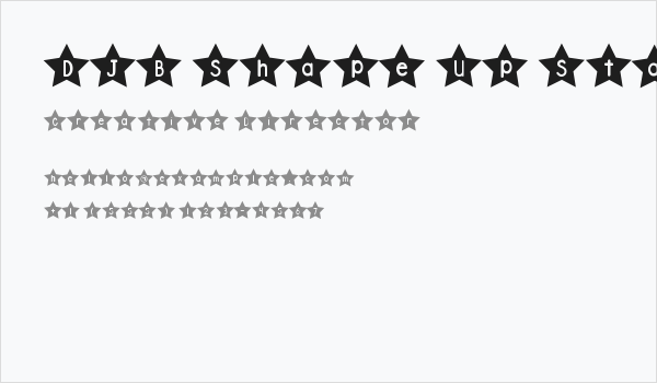 DJB Shape Up Stars Business Card